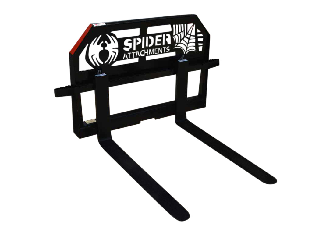 SPIDER heavy duty frame pallet forks for skid steer loader