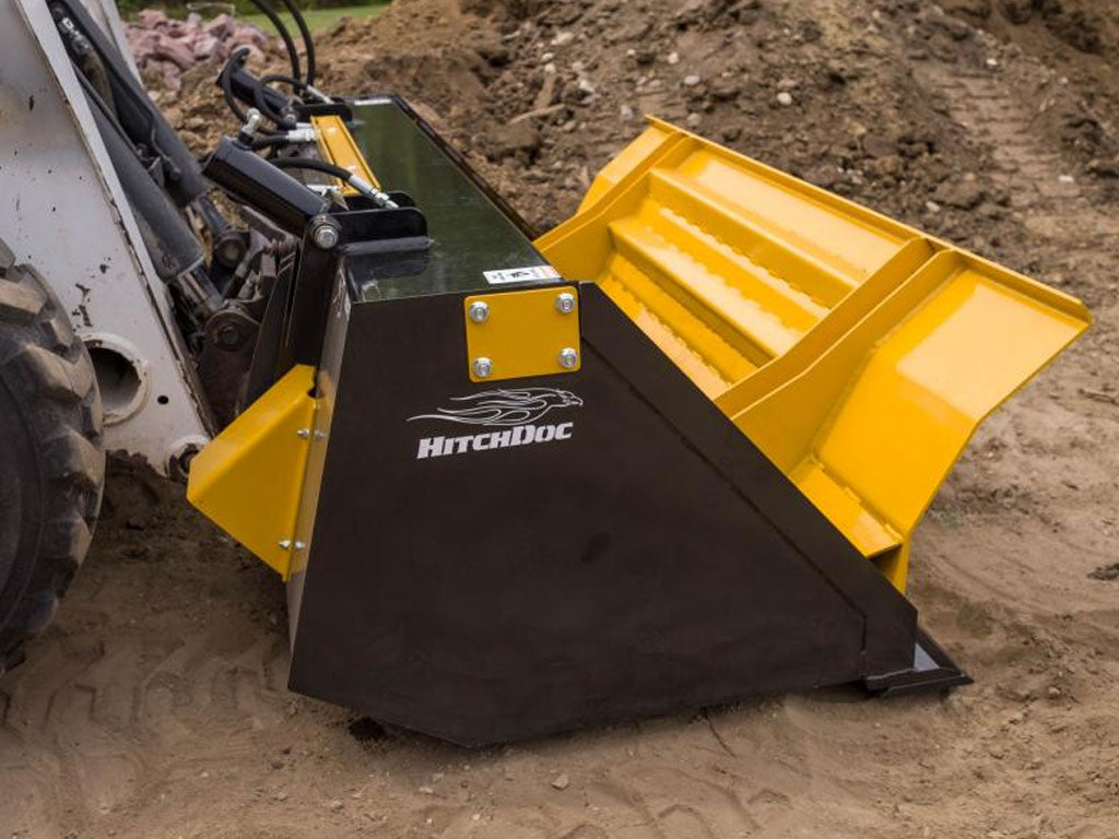 HITCH-DOC push off bucket for skid steer