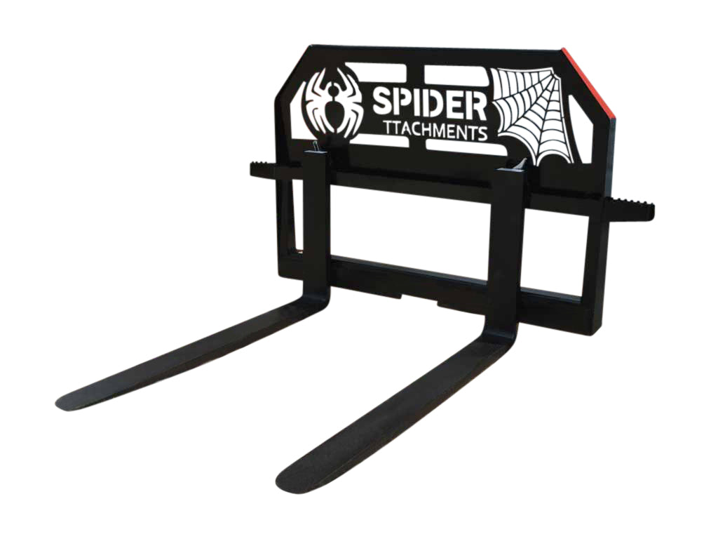 SPIDER heavy duty frame pallet forks for skid steer loader