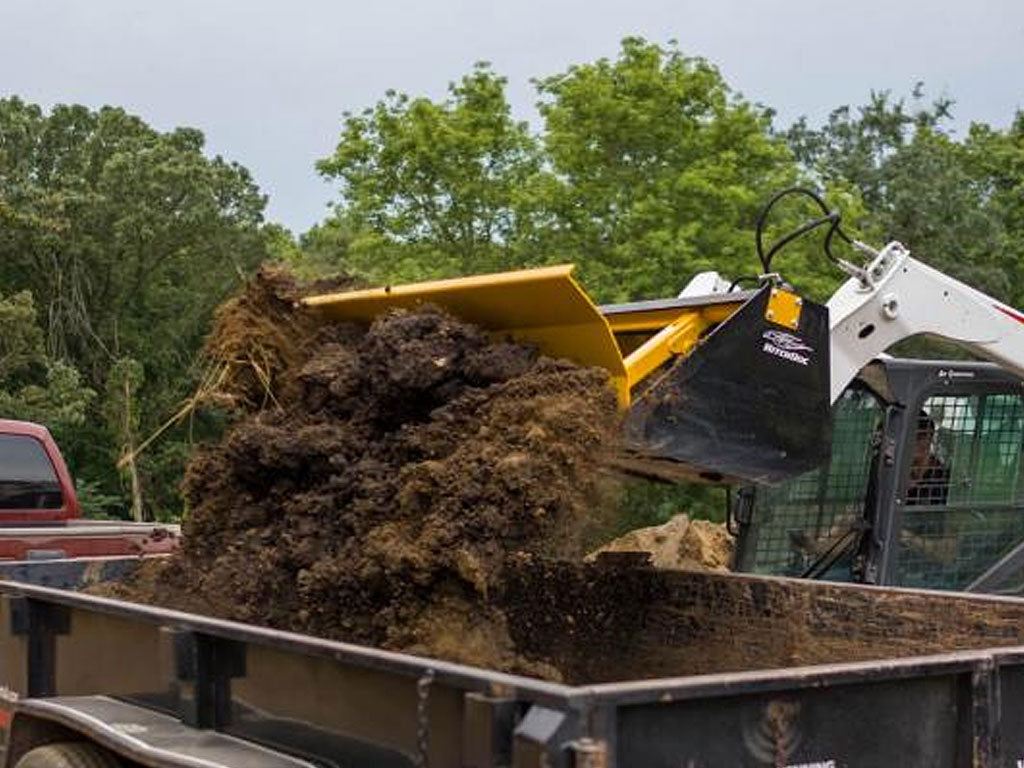 HITCH-DOC push off bucket for skid steer