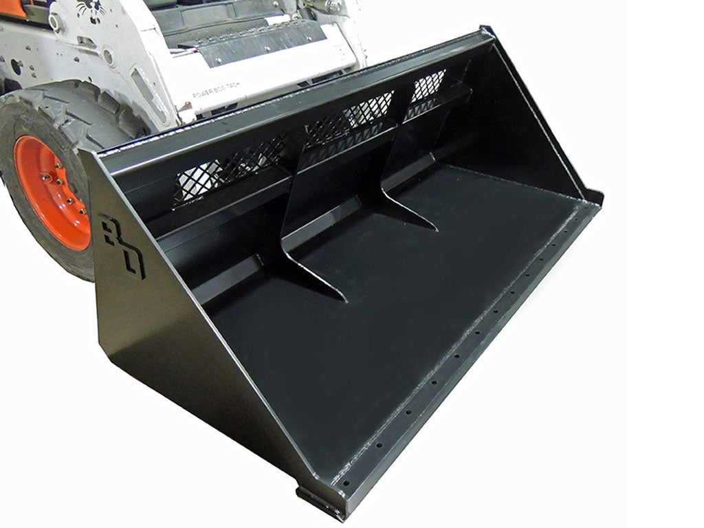 BLUE DIAMOND high back snow and mulch bucket for skid steer