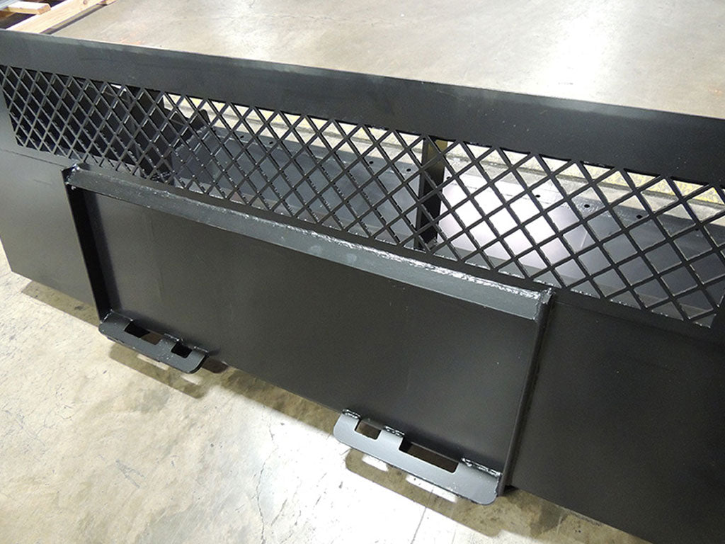 BLUE DIAMOND high back snow and mulch bucket for skid steer