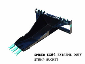SPIDER extreme duty stump buckets